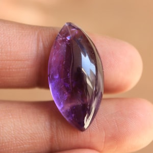 Natural ZAMBIAN amethyst cabochon, Marquise shaped gemstone, AAA grade ethically sourced Gemstone, Calibrated sizes 8x4 mm to 30x15 mm