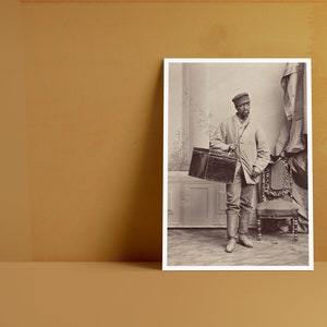 Vintage Photograph,  Portrait of a Man [verso], c. 1869 1922 by George K. Warren, albumen print