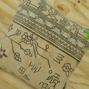 Vintage Persian Design Rug Pillow Cover: 20x20 inch,Home Living Sofa Decor Pillows. image 9