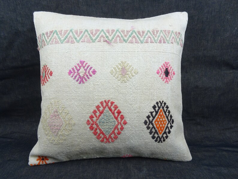Cushion Back with Zipper Cream 40 x 40 cm