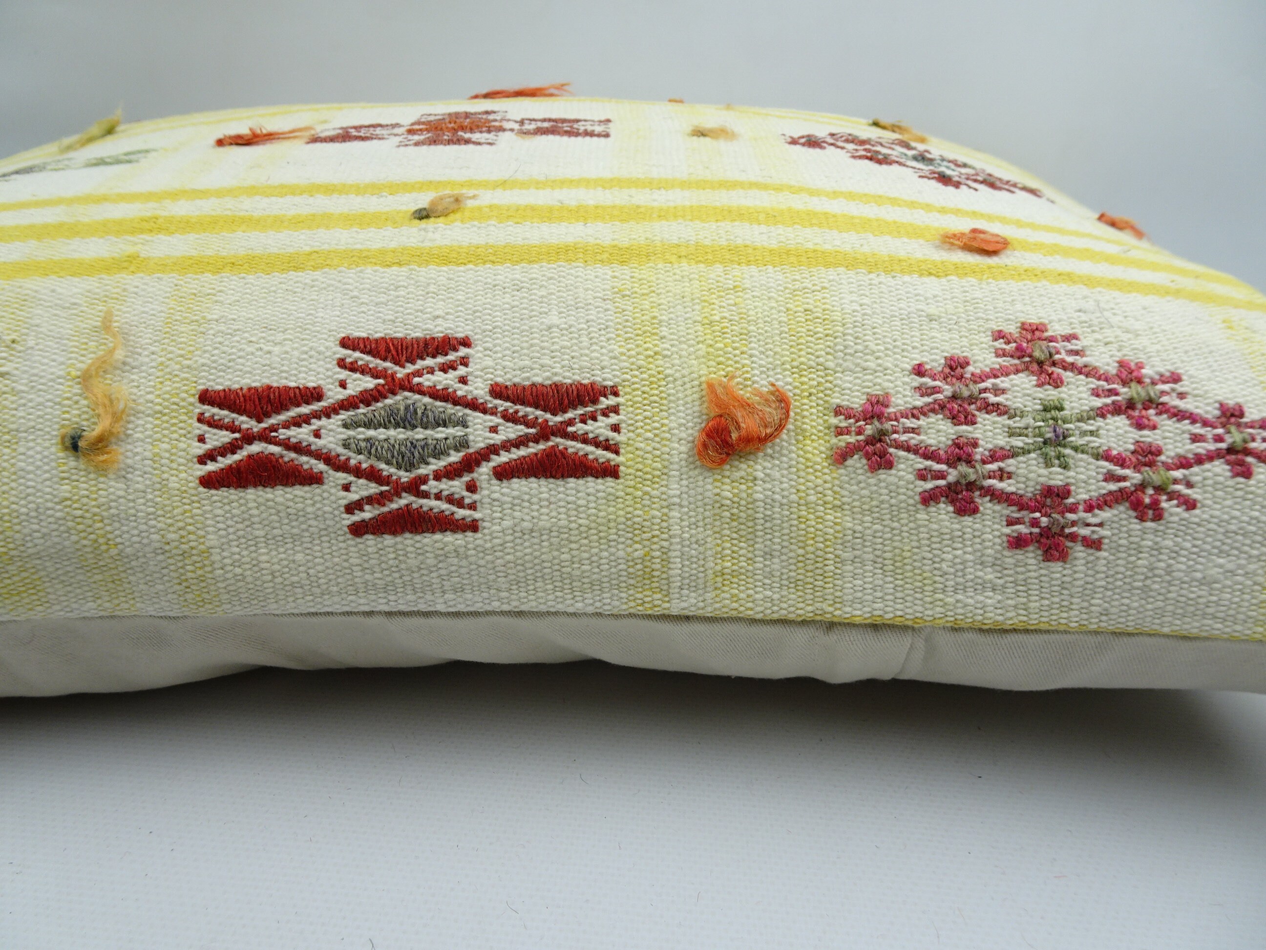 Cotton Kilim Pillow16x24inch 40x60 Cm Turkish Etsy