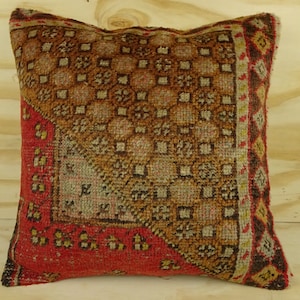 20x20 Furniture And Decor Handmade PillowCover,Vintage Rug Pillow Cover,Large Size Carpet Pillow Cover,Minimalist Decor Pillow.