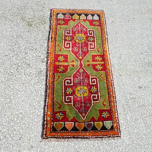 Small Carpet Rug,4,1&quot;x1,11&quot; Feet 125x58 Cm Vintage Home Floor Decor Small Decorative Carpet Rug,Kid Room Decor Carpet Rug,Bohemian Carpet.