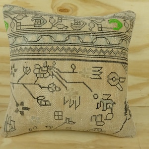 Vintage Persian Design Rug Pillow Cover: 20x20 inch,Home Living Sofa Decor Pillows. image 1