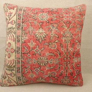 Handmade Kilim Pillow Cover,24x24 inch 60x60 Cm,Sitting Cushion Cover,Home Living Sofa Decor Pillow Cover,Otantic Handmade Carpet Pillow.