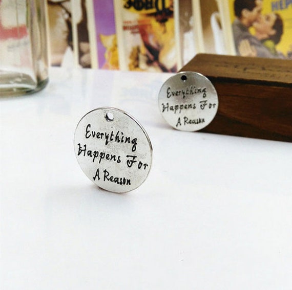 20pcs Lot 24mm Word Charm Alloy For Jewelry Engraved Etsy