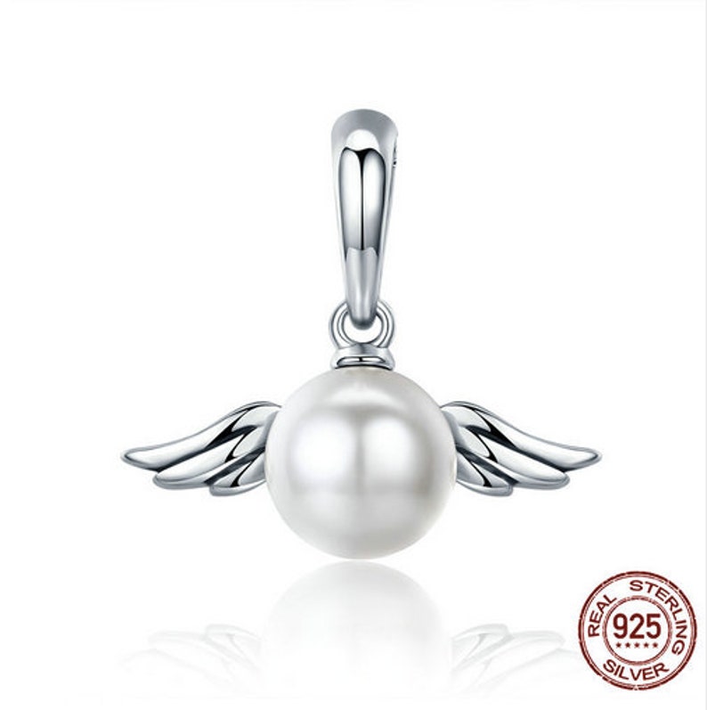 100/% Genuine 925 Sterling Silver Naughty Angel Wing Feather Charm fit Charm Bracelet /& Necklace Jewelry Making