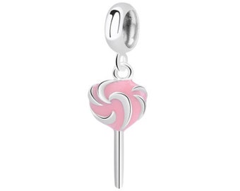 100% Genuine 925 Sterling Silver Sweet Dessert Lollipop candy Sweetie Pendant Charms fit Women Charm Bracelets Fine Jewelry 100% Genuine 925 Sterling Silver Sweet Dessert Lollipop candy Sweetie Pendant Charms fit Women Charm Bracelets Fine Jewelry