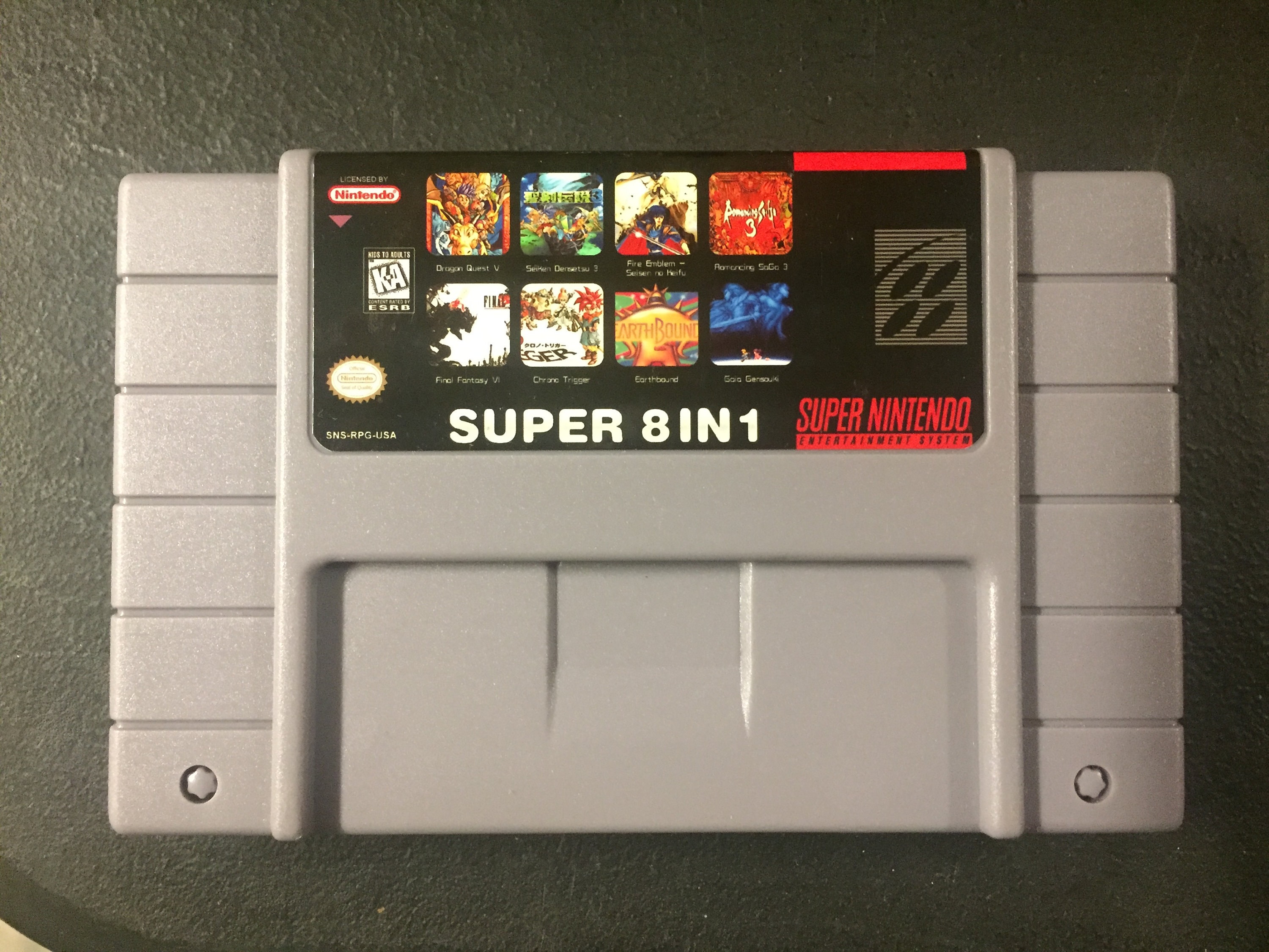 Himmel Soaked Ups SNES Super Nintendo Super 8 in 1 Multi Cart Rare Japan RPG - Etsy