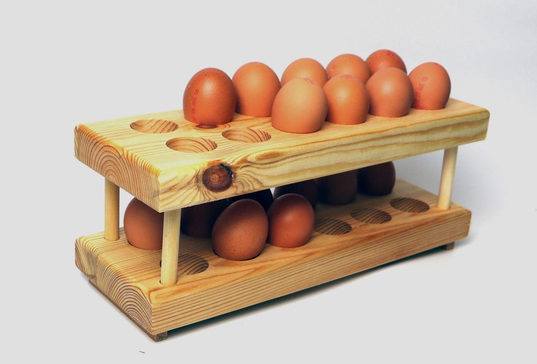 Handmade Egg Rack: Holds 24 Eggs Made From Salvaged Wood - Etsy UK