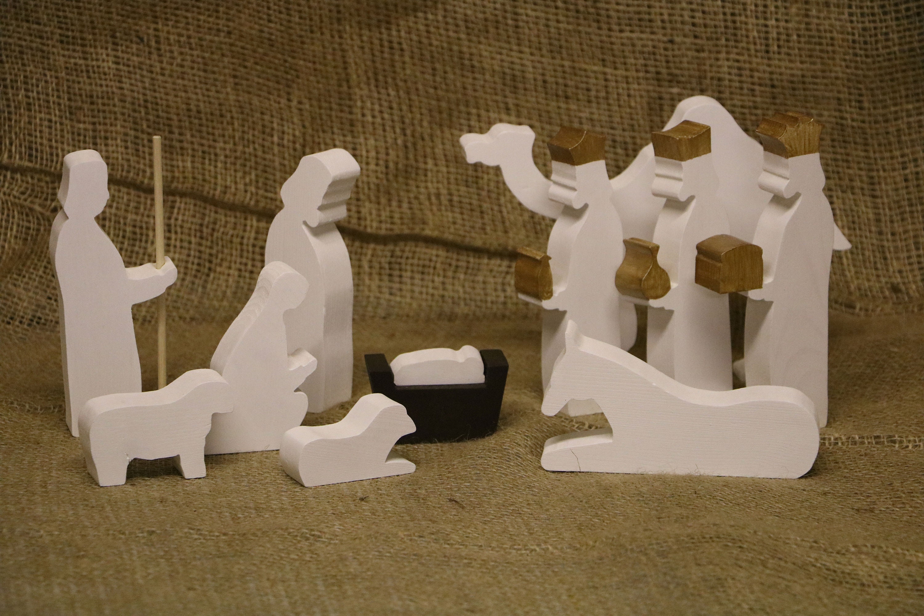 10 Tall Wooden Nativity Set Handmade in the UK Etsy UK