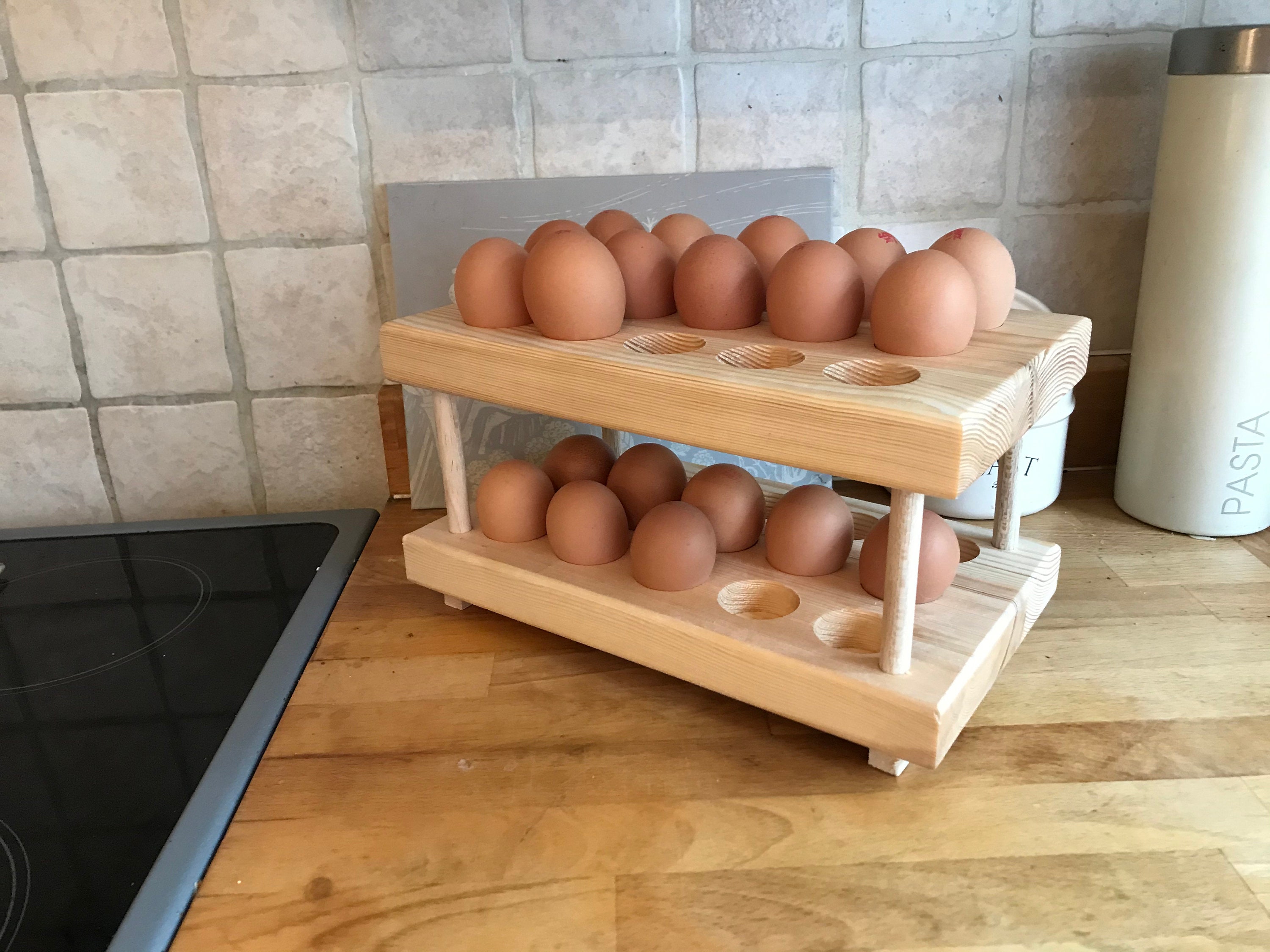Egg storage racks for thirty eggs two layers of 5 x 3 Etsy