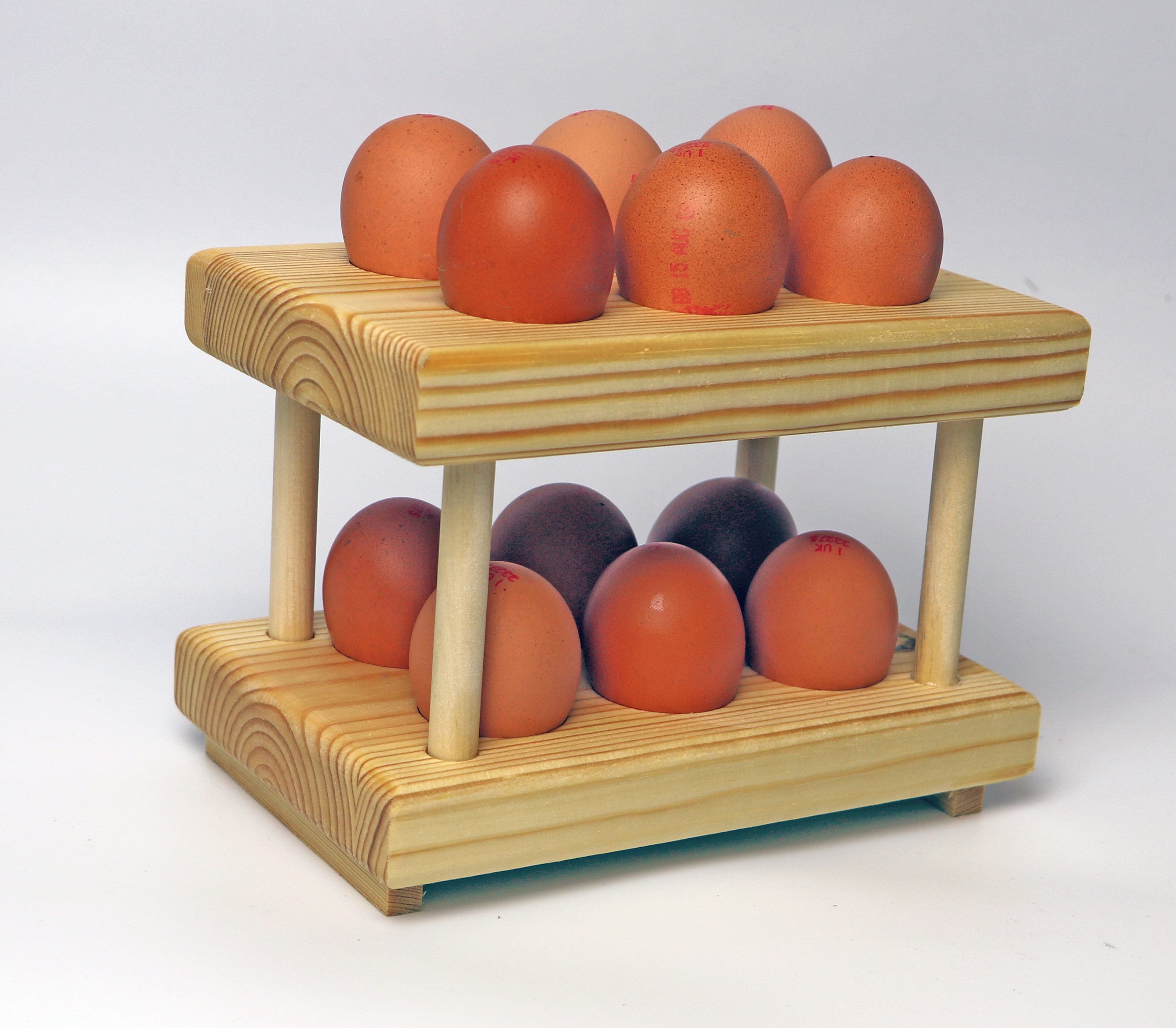 Egg storage racks for twelve eggs two layers of 2 x 3 Etsy