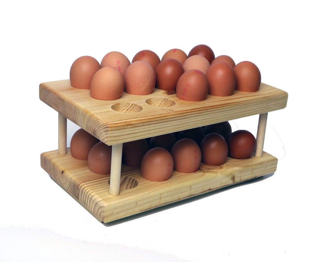 Egg Storage Racks for 30 Eggs (two Layers of 5 X 3) - Handmade From ...