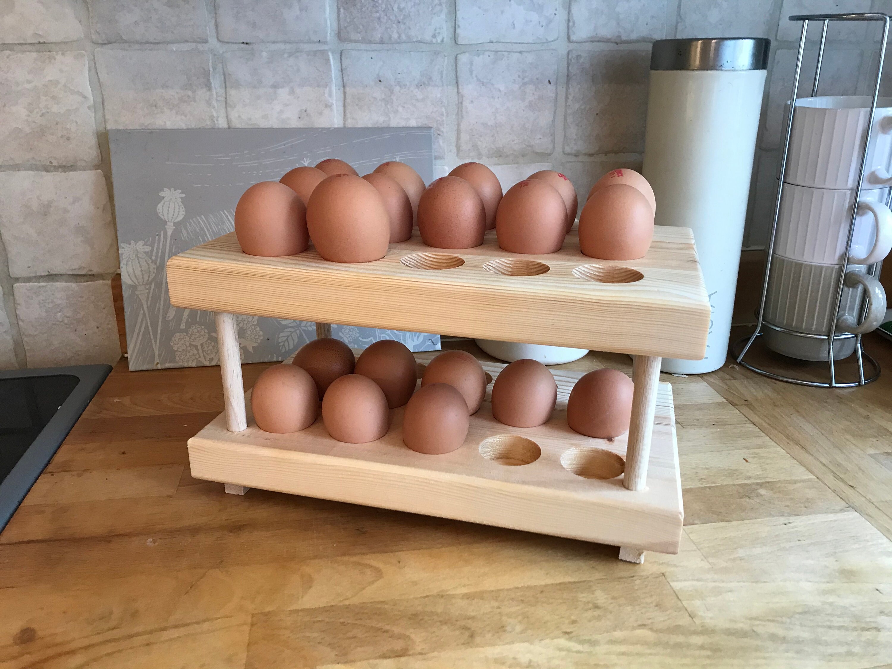 Egg storage racks for thirty eggs two layers of 5 x 3 Etsy
