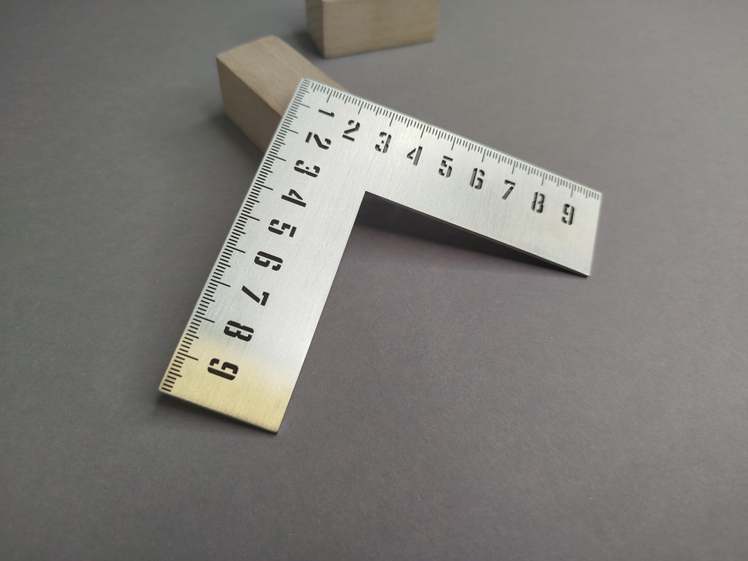 Heavy Square Ruler Stainless Steel Square Ruler: 10x10cm Leather Craft Tool - Etsy UK