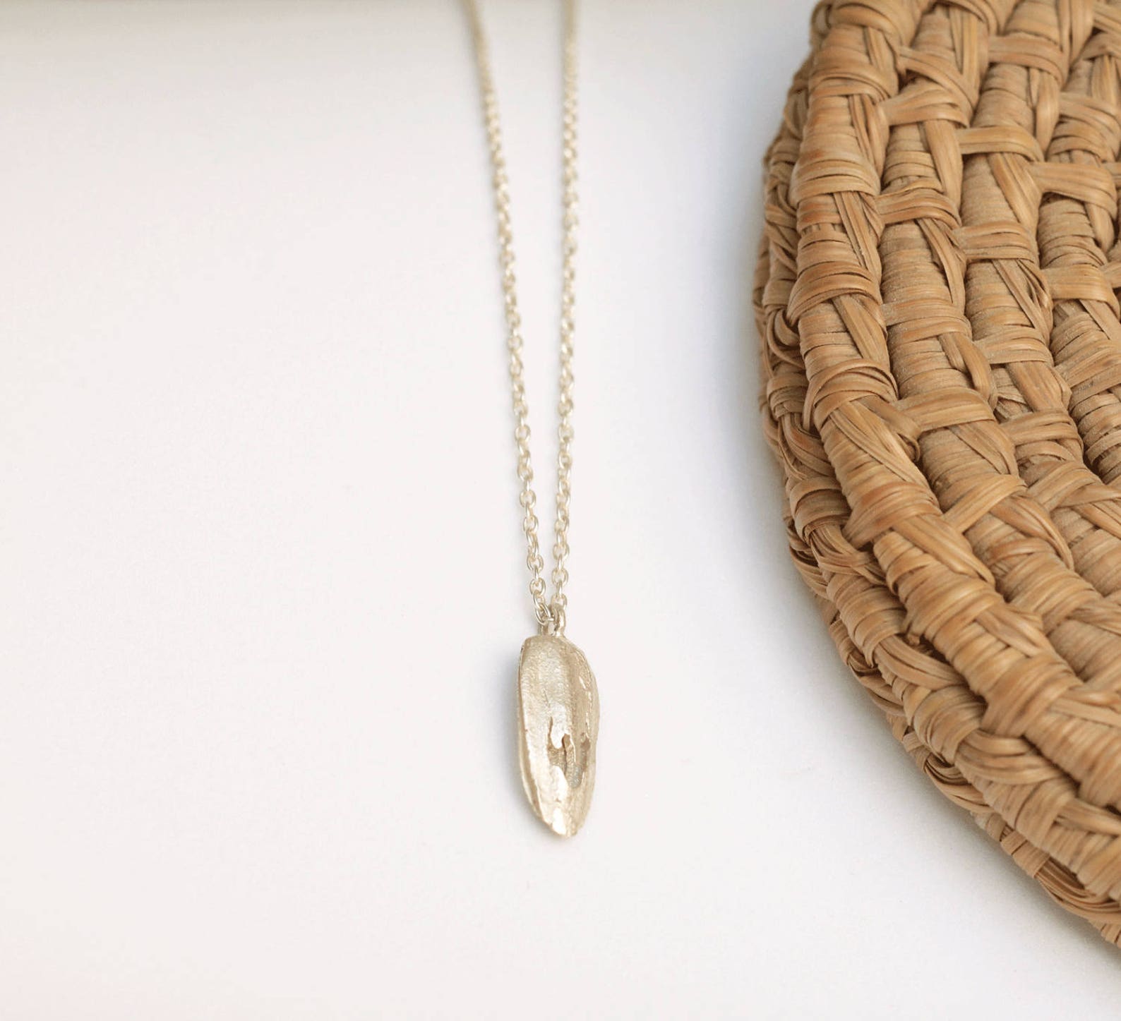 Sunflower Seed Pendent on a Silver Necklace Nature Rocks Sterling Silver 925 Real Silver Etsy