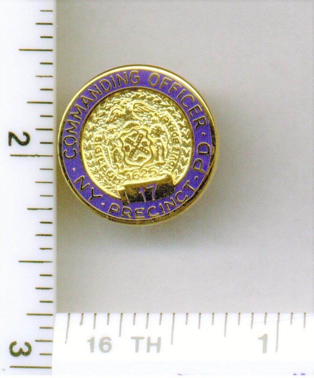 17. Precinct Commanding Officer Pin New York Police aus den 1980er ...