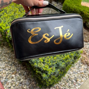 Personalized makeup bag cosmetic bag travel makeup case bridesmaids gift bridal gift