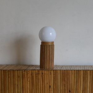 Lampa stołowa Midcentury Modern Pencil Reed, Salon, Oświetlenie sypialni