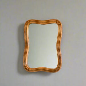 Wall Mounted Rattan Mirror