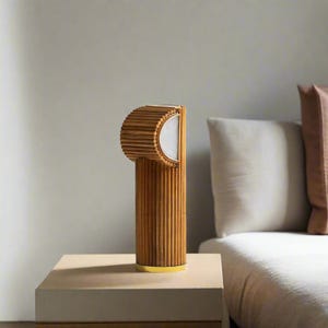Rattan Modern Table Lamp &quot;Milli&quot; , Bedroom, Living Room Lighting