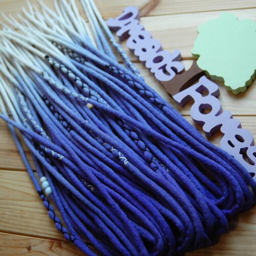 Shinon 25-Pack Handmade Soft Wool Dreadlock Extensions – 22 Inches, Double Ended