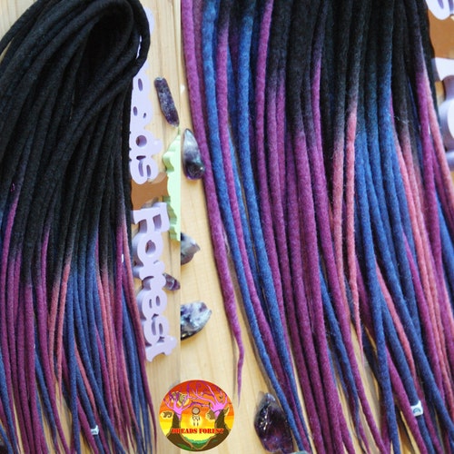 Wool Dreads Full Set DE Dreadlocks Extensions Double Ended - Etsy Wool Dreads Full Set DE Dreadlocks Extensions Double Ended - Etsy