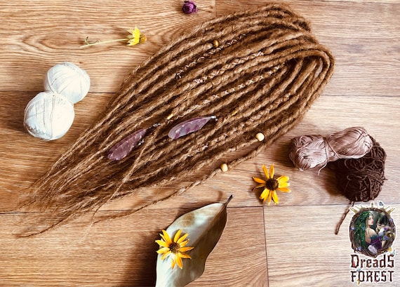 Boho Synthetic Dreadlocks: Red, Honey & Cinnamon Shades