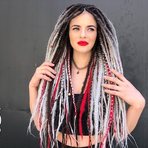 Boho Synthetic Dreadlocks: Ombre Braids, Glow-in-the-Dark Hair Extensions
