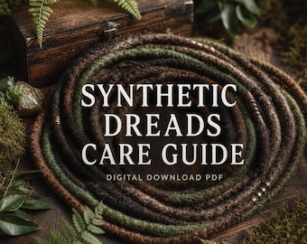 Synthetic Dreads Care Guide, How to Wash Crochet Locks (Digital PDF)