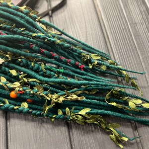 Wool Dreadlocks Ombre Black-purple, Ombre-black-blue Navy Braids ...