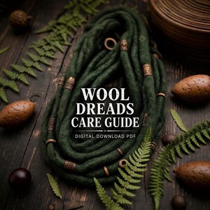 Wool Dreads Care Guide | Merino Wool Washing & Maintenance (Digital PDF)