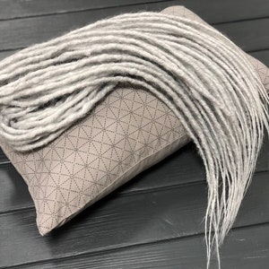 Silver Grey Dreadlocks Hair Extensions: Synthetic Boho Dreads (DE or SE)