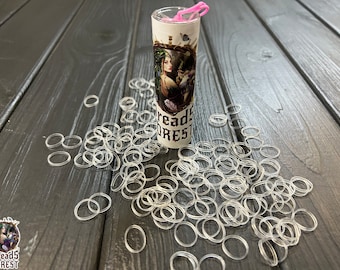 RUBBER BANDS for Dreads dreadlocks transparent Elastic Bands, Dreadlock Installation