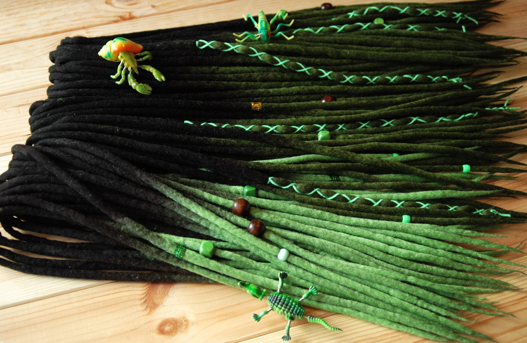 Wool Dreads Full Set DE Dreadlocks Extensions Double Ended - Etsy Ireland