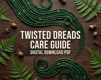 Twisted Synthetic Dreads Care Guide, How to Wash Micro Dreads (Digital PDF)