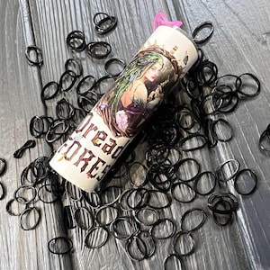 Black Dreads Rubber Bands: 140pc Professional Install Kit, Made in USA, Pro Tool