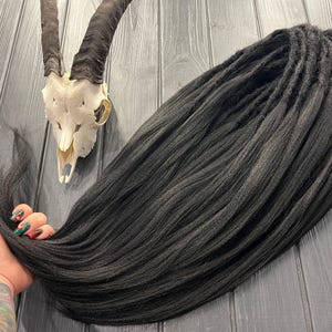 Black Synthetic Dreadlocks: Boho Hair Extensions, DE/SE Braid