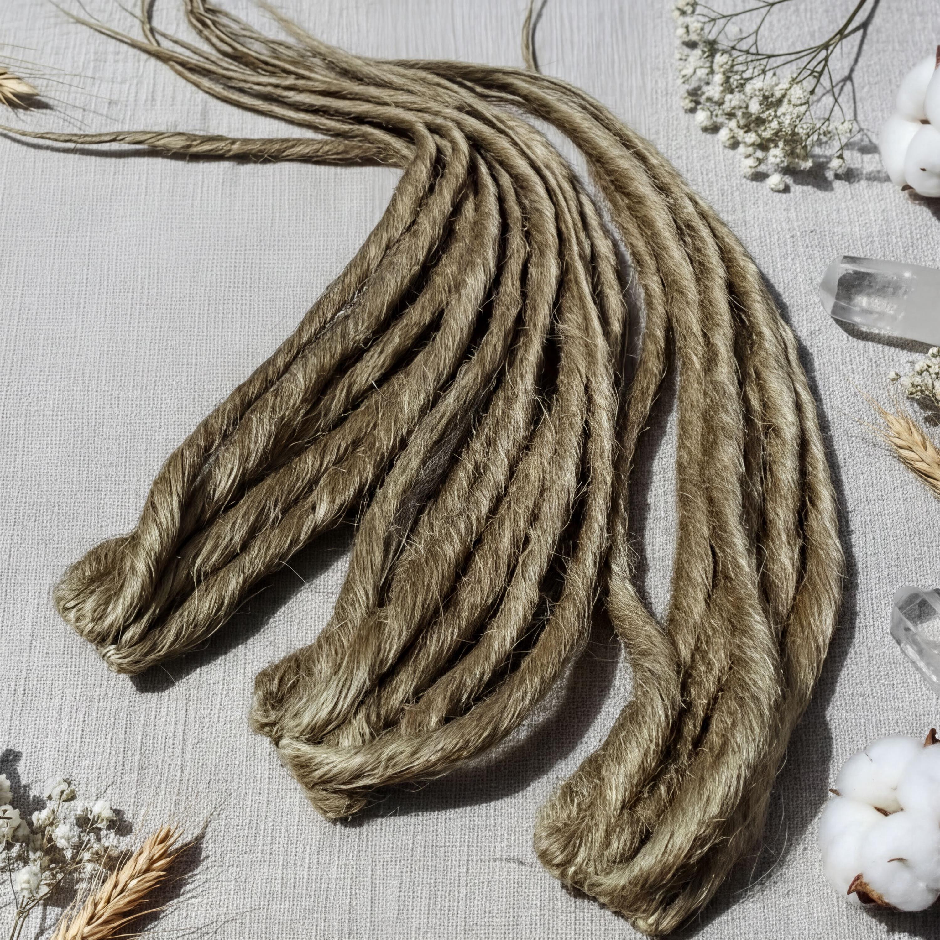 Blonde Synthetic Dreadlock Extension Clip Thin Boho Festival  display picture 2