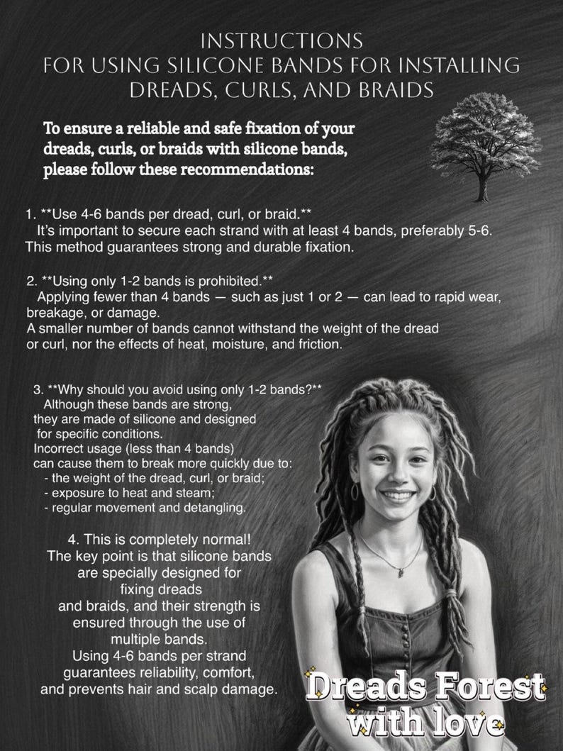 a young girl with dreads, curled, and braided, smiling at the camera.