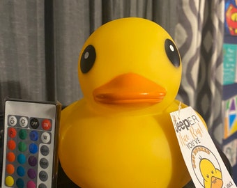 LED light up duck-SOLID COLORS-7 inch-remote and batteries included