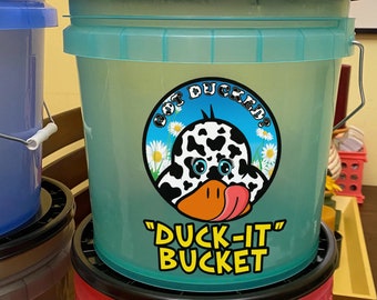 The MOOTASTIC "Duck-It" Bucket-Includes 30 Pre-Tagged ducks-Multiple colors-CUSTOMIZABLE-Multiple colors