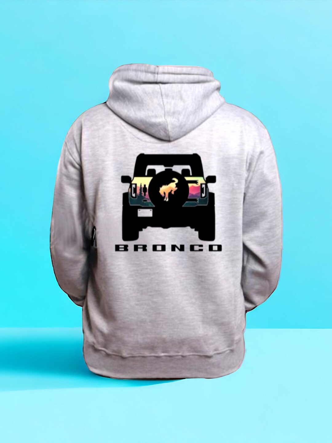 Bronco Sunrise Hoodie-multiple Colors - Etsy
