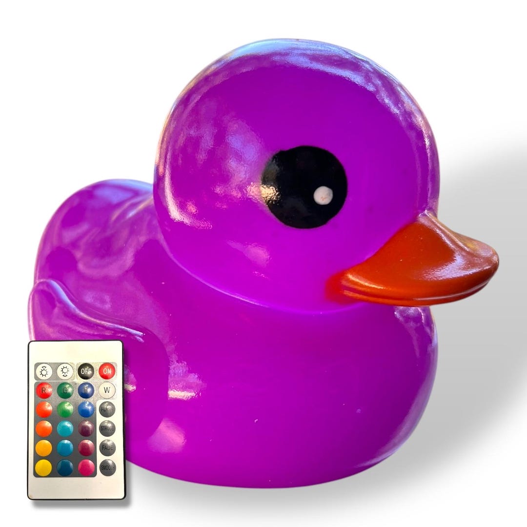 LED Light up Duck-neon PURPLE-7 Inch-remote and Batteries LED Light up Duck-neon PURPLE-7 Inch-remote and Batteries