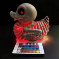 LED light up duck-SKELETON 5 inch-remote and batteries included-limited edition