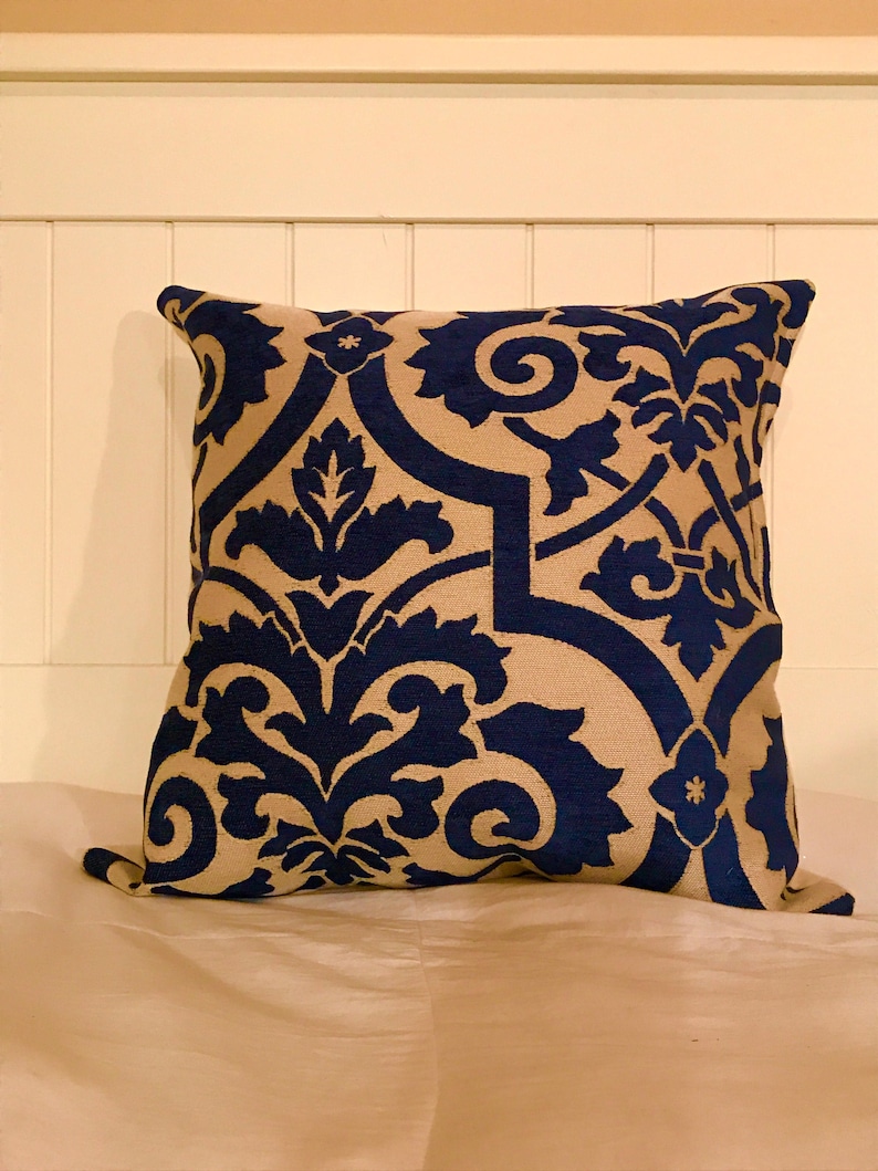 Royal blue throw pillows blue throw pillows | Etsy