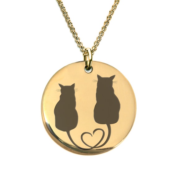 Stainless Steel Pet Cat Love Heart Pendant Puzzle Matching Necklace Chain -  China Earring and Magnetic Earring price | Made-in-China.com