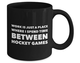 Hockey mug Funny Work Coffee cup Gift for Fathers Day from Sun Daugther