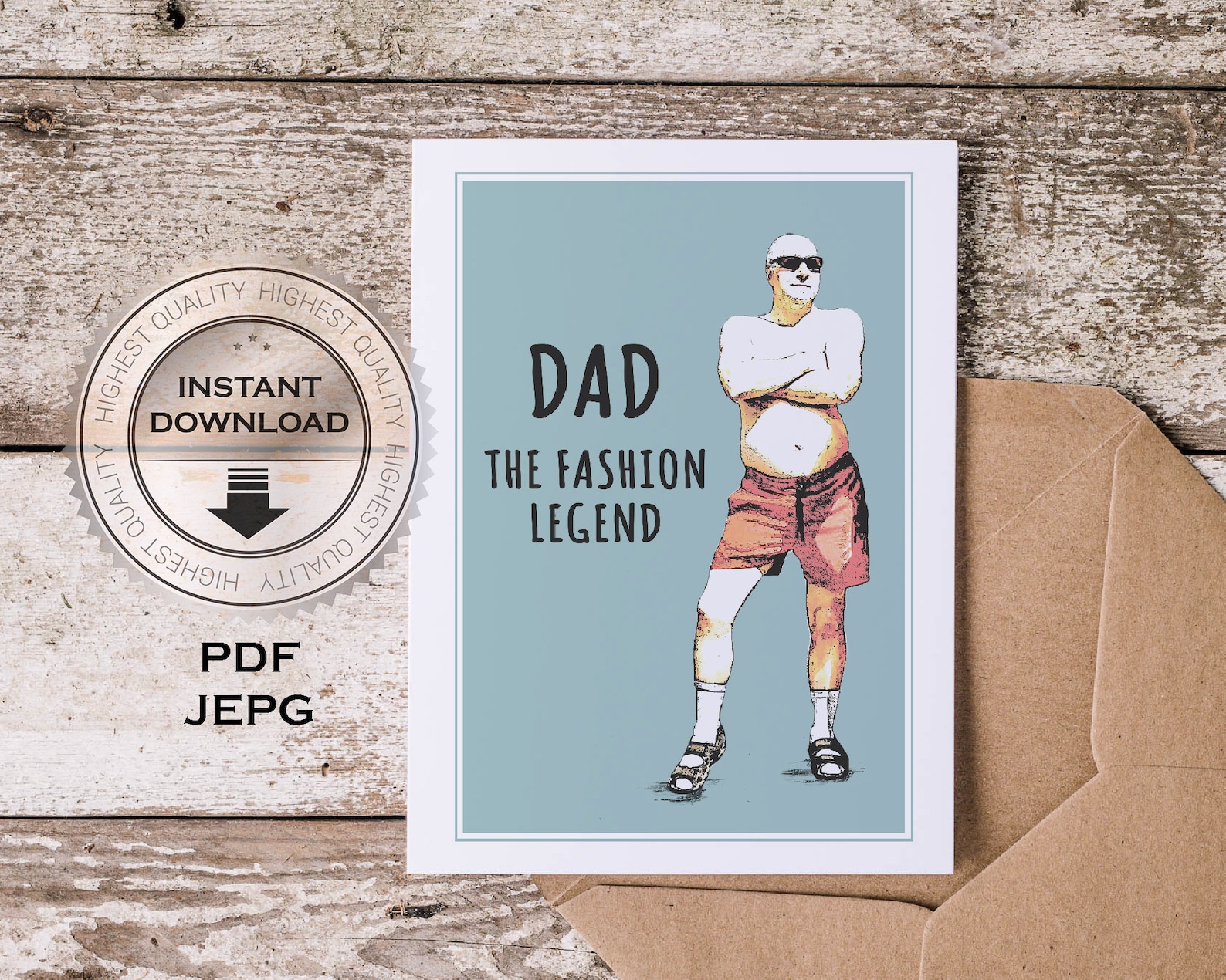 Socks and Sandals Dad the Fashion Legend Unique and Funny Etsy